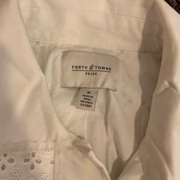 White Forth & Towne Flower-cut Coat - Picture 4 of 4